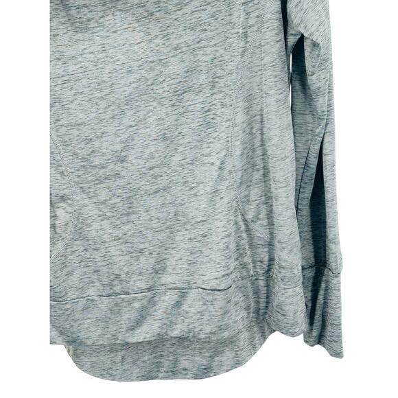 SERIES 8 FITNESS Gray Cowl Neck Pullover Top Size Large Activewear Long Sleeve - Picture 6 of 10